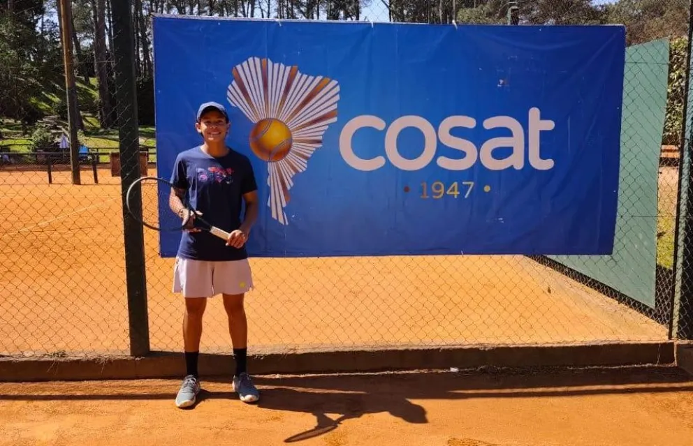 Chang luego de uno de sus partidos en Uruguay. Foto: FBT.