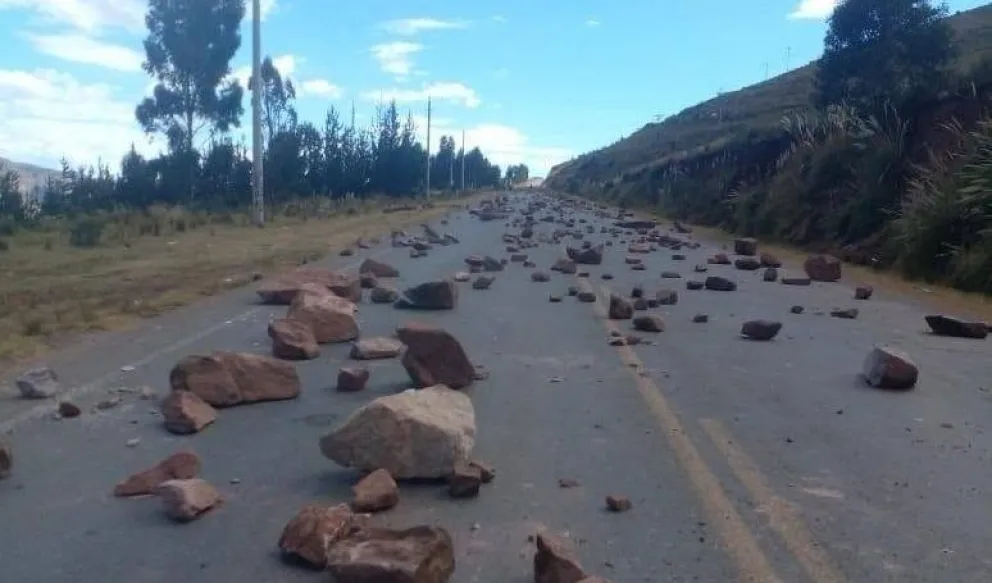El bloqueo de carreteras se registró por más de 50 días en el país. Foto ABI