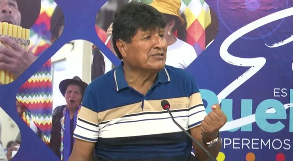 Evo Morales en su programa dominical en Radio Kawsachun Coca. Foto: RKC