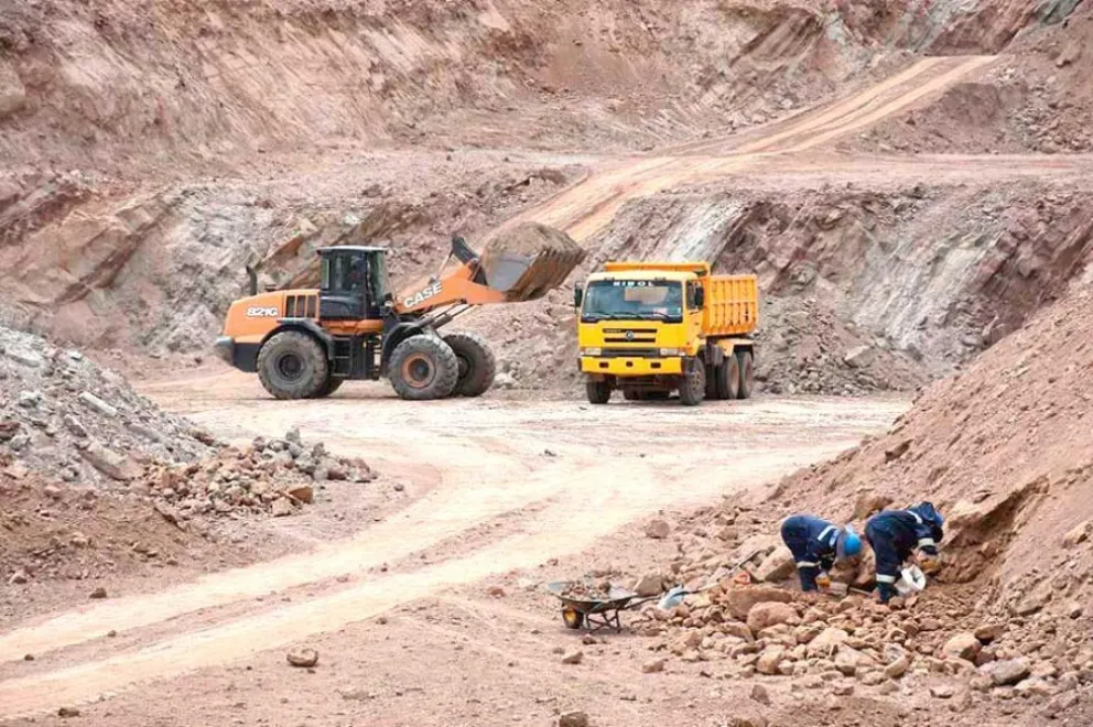 Actividad minera en el departamento de Potosí. Foto El Potosí