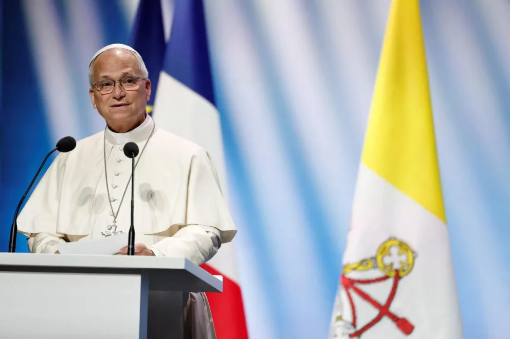 El papa León XIV en Metz. Foto: EFE