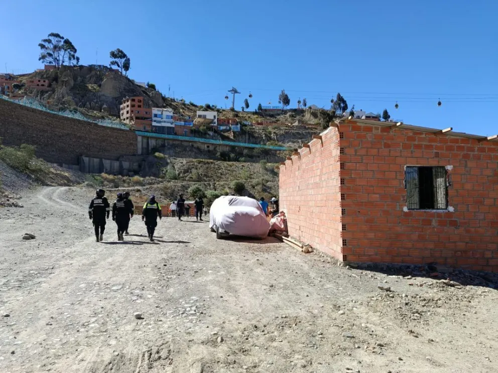 La zona donde identificaron asentamientos. Foto: Alcaldía de La Paz 