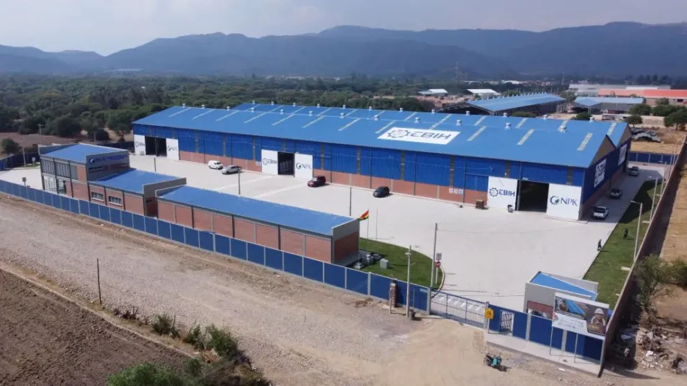 Planta de la Empresa Boliviana de Industrialización de Hidrocarburos. Foto archivo: Voz de Tarija