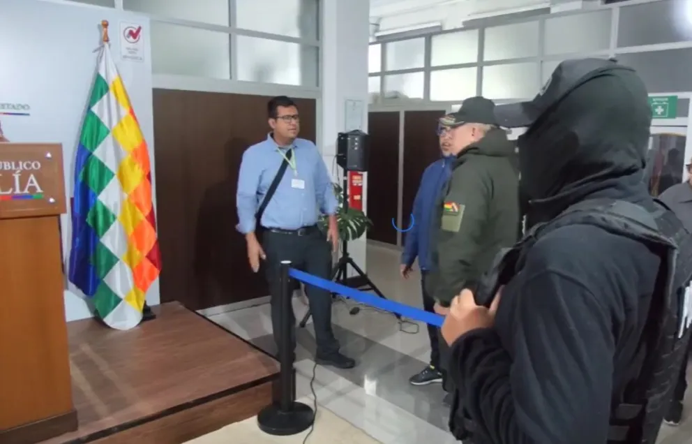 Imagen de la intervención de la Fi9scalía General, en Sucre