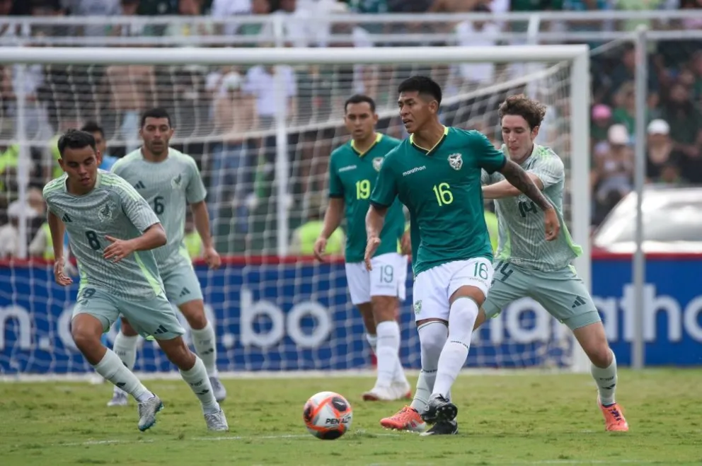 Incidencia entre Bolivia (de verde) y México, en enero pasado en Santa Cruz. Foto: APG.