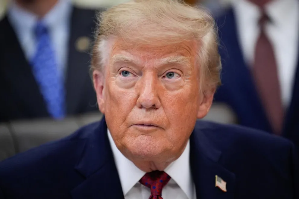 El presidente de Estados Unidos, Donald Trump,este miércoles. Foto: EFE