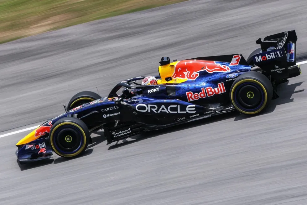 Max Verstappen, este sábado en el circuito de Sepang (Malasia). Foto: EFE.