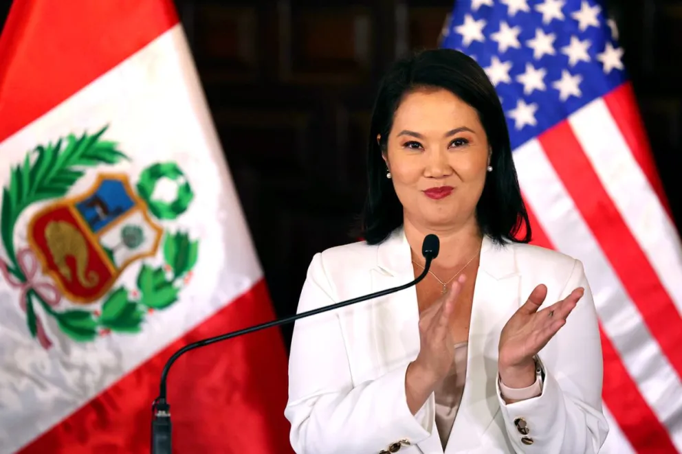 Fotografía de archivo de la presidenta de Perú, Keiko Fujimori. Foto: EFE
