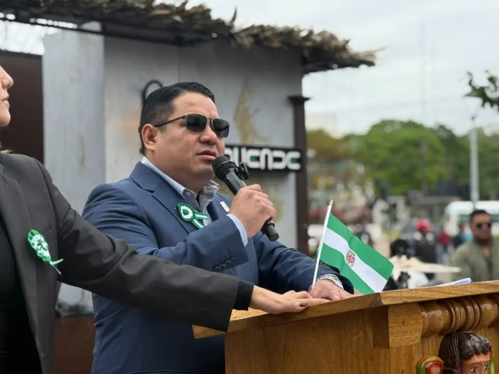 Roger Mariaca en una actividad. Foto: FGE