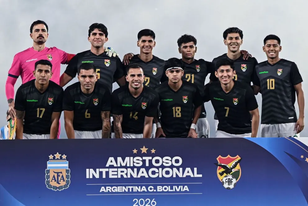 El onceno que enfrentó a Argentina en Córdoba. Foto: FBF.
