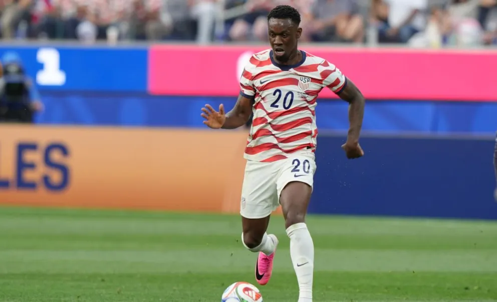 El estadounidense Folarin Balogun durante el Mundial. Foto: EFE.