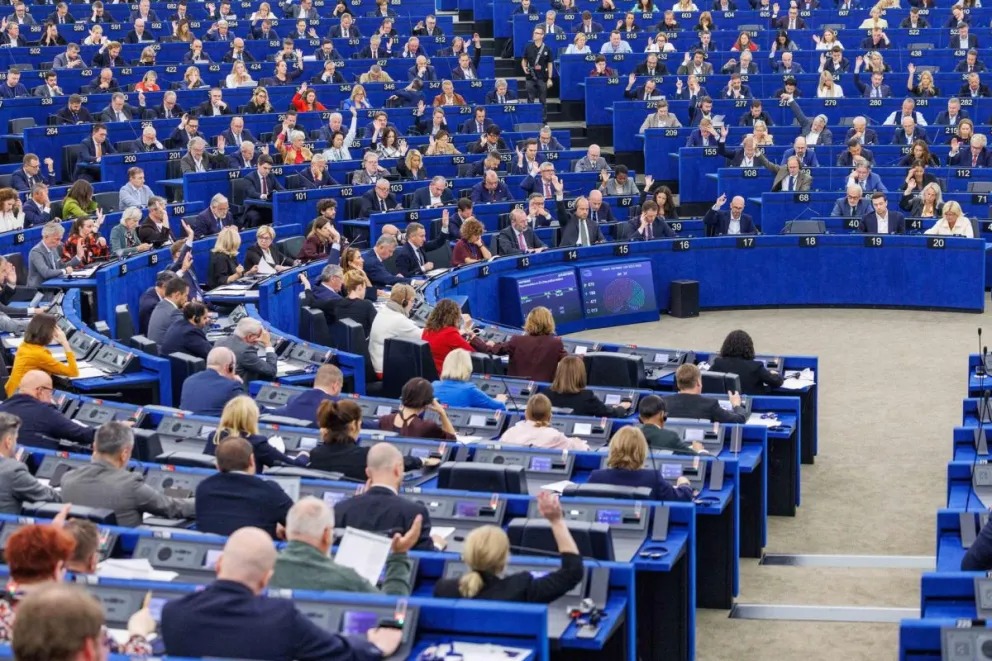 Vista este miércoles del Parlamento Europeo en Estrasburgo (Francia). Foto: EFE