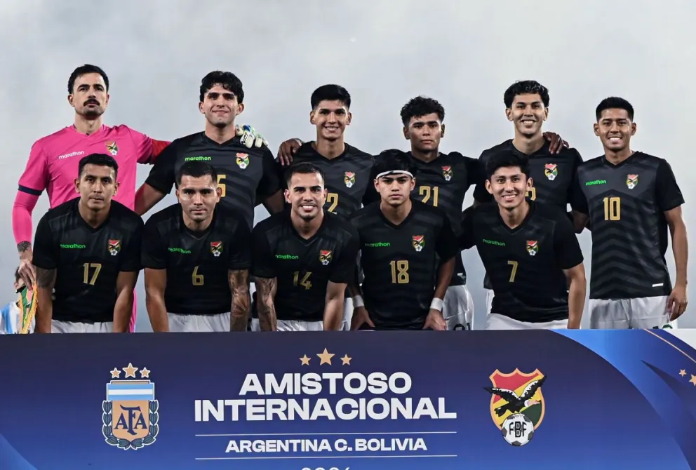 El seleccionado nacional que jugó frente a la Argentina en Córdoba. Foto: FBF