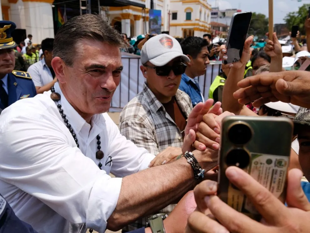 El presidente Rodrigo Paz en Trinidad. Foto: Of. del Presidente 