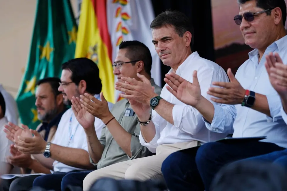 El presidente Rodrigo Paz en Beni. Foto tomada de la cuenta en RRSS del presidente Rodrigo Paz