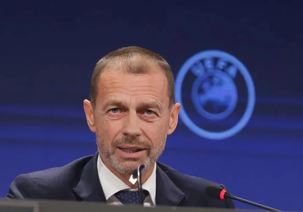 El presidente de la UEFA, Aleksander Ceferin. Foto: EFE.