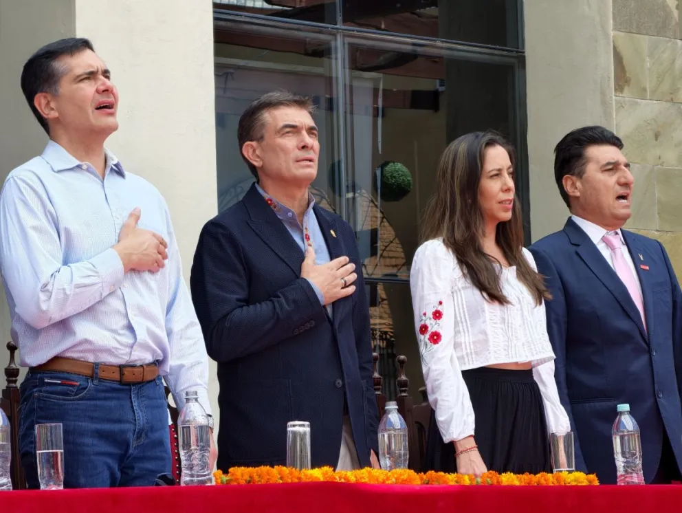 El presidente Rodrigo Paz en Tarija. Foto: Of. del Presidente 