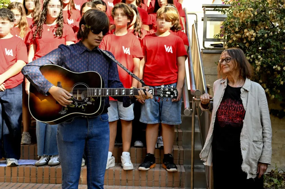 Julia Baird, hermana de John Lennon, participa en Almería en las jornadas que conmemoran los 60 años de la visita del músico británico a la provincia. EFE