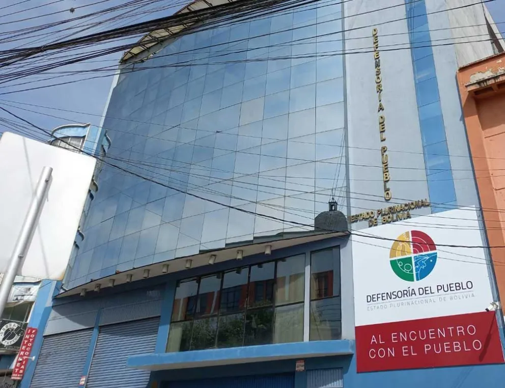 Las instalaciones de la Defensoría del Pueblo. Foto: Erbol