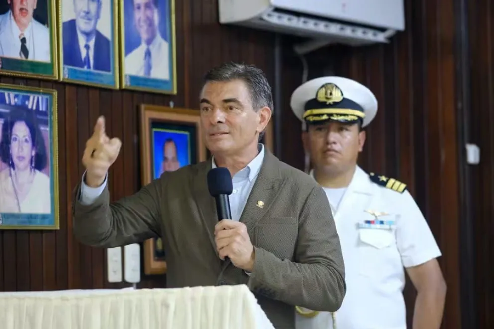 El presidente Rodrigo Paz da un discurso en un acto realizado en San Borja, en el departamento del Beni. Foto: Oficina del Presidente