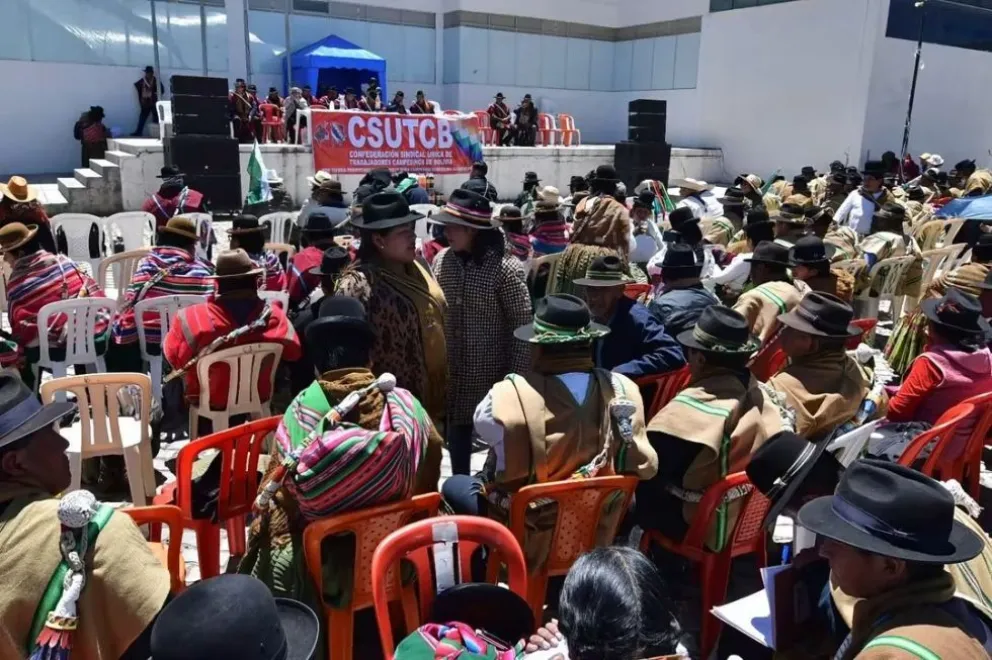 Asamblea de la Confederación Sindical Única de Trabajadores Campesinos de Bolivia (Csutcb). Foto: Correo del Sur