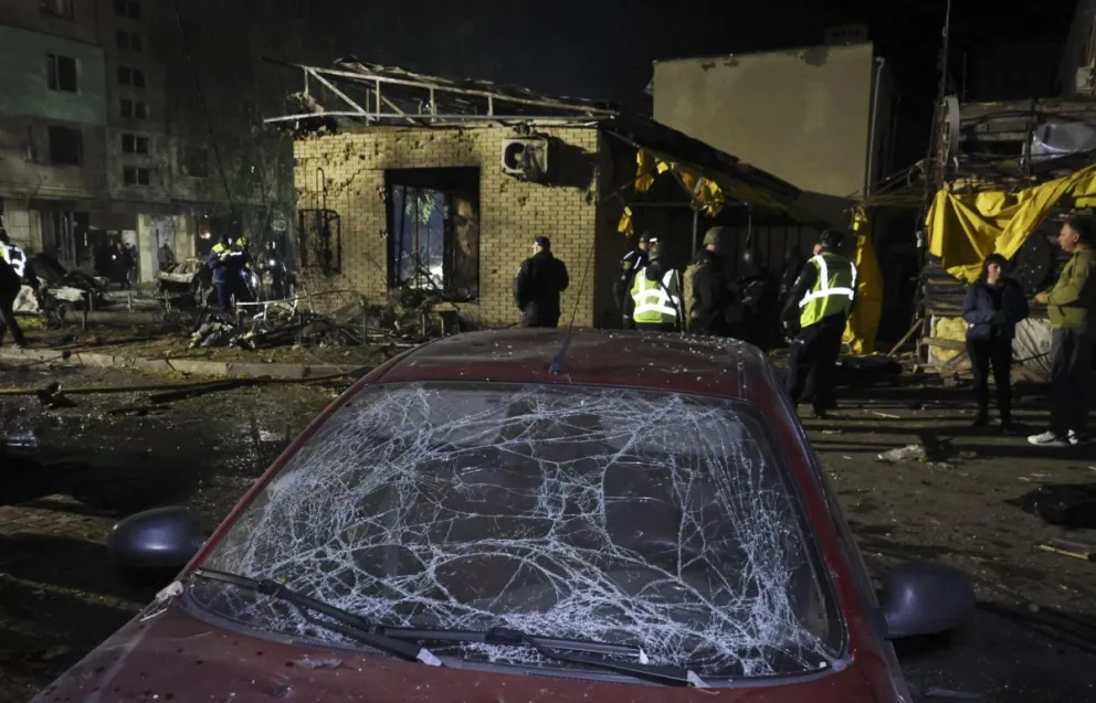 Imagen reciente de un ataque ruso en Ucrania. Foto: EFE