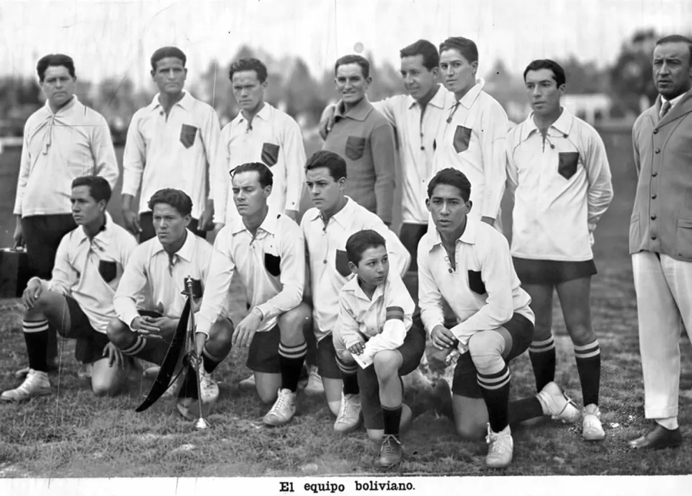 La primera Selección nacional que jugó hace 100 años en Santiago de Chile. Foto: Propiedad Marcelo Ramos (tiene costo)