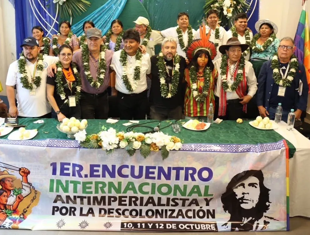 El encuentro de la Runasur en Cochabamba. Foto: Evo Morales/X