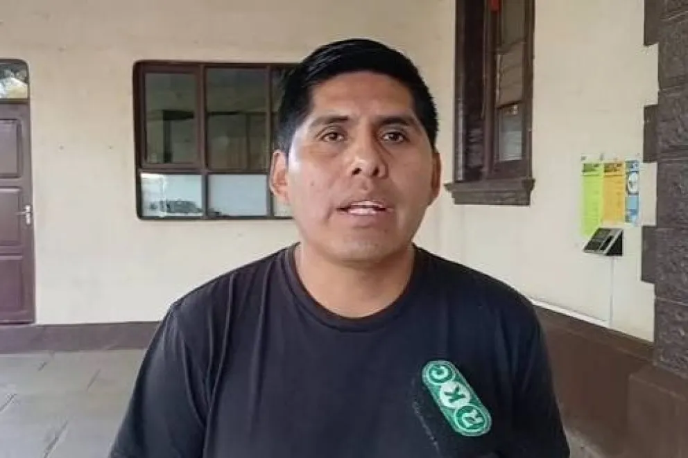 El dirigente de los Interculturales, Aquilardo Caricari. Foto: RKC