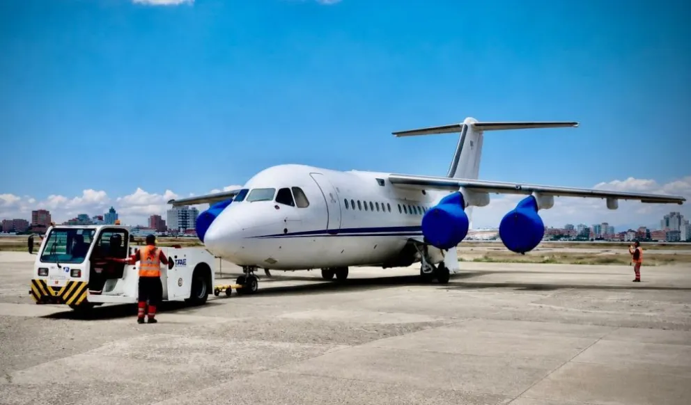 Una de las aeronaves de Go Airline. Foto: Ministerio de Obras Públicas