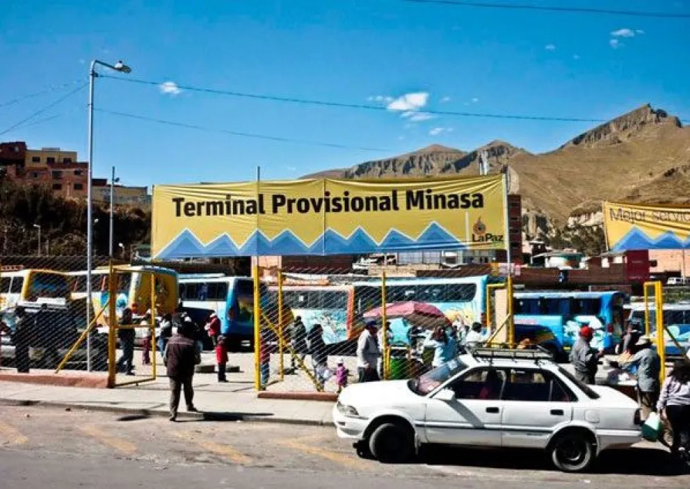 La Terminal Minasa, ubicada en la zona de Villa Fátima. Foto: Erbol