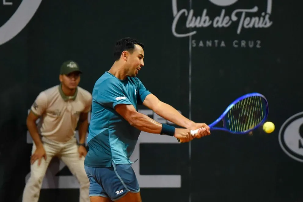 Dellien durante su encuentro de este miércoles. Foto: APG.