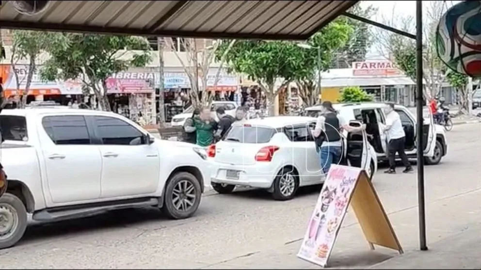 El operativo policial se realizó en una vía principal en la zona Norte de la ciudad de Santa Cruz de la Sierra. Foto: El Deber