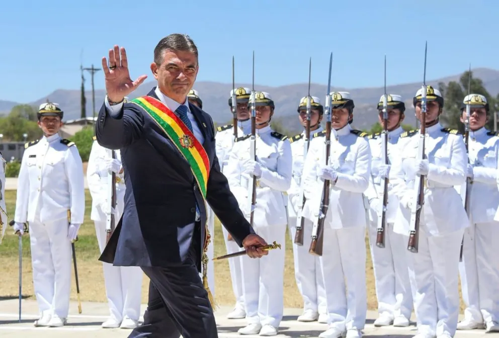 El presidente Rodrigo Paz, durante una anterior actividad. Foto: RRSS del mandatario 