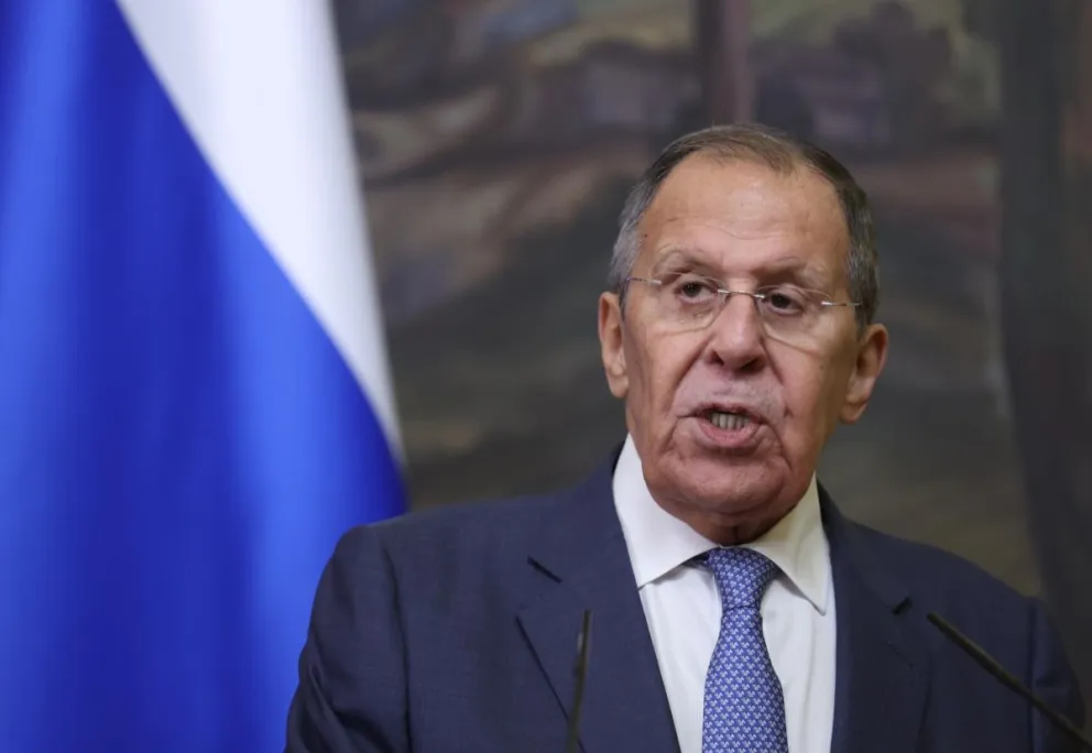 El ministro de Asuntos Exteriores de Rusia, Sergey Lavrov en Moscú, Rusia. Foto: EFE 