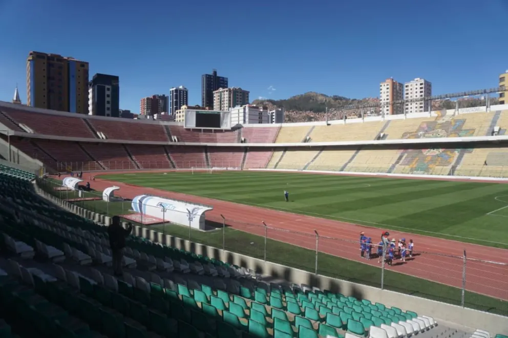 El estadio Hernando Siles, de la zona de Miraflores. Foto: APG.