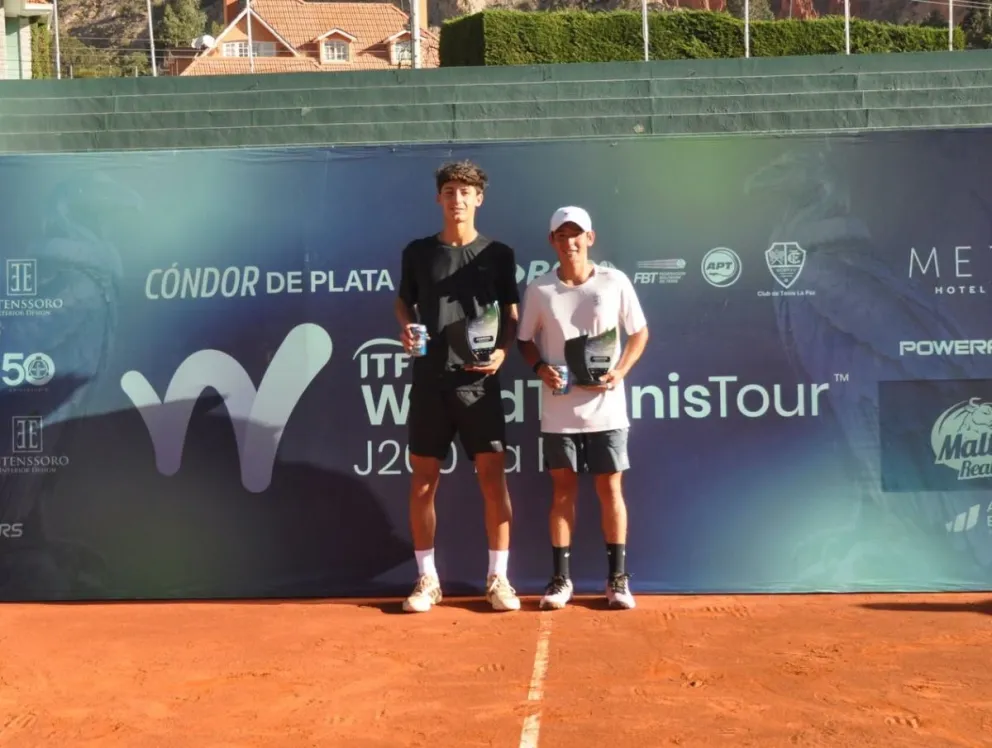 Solis (der.) junto a Gava en la premiación. Foto: CTLP.