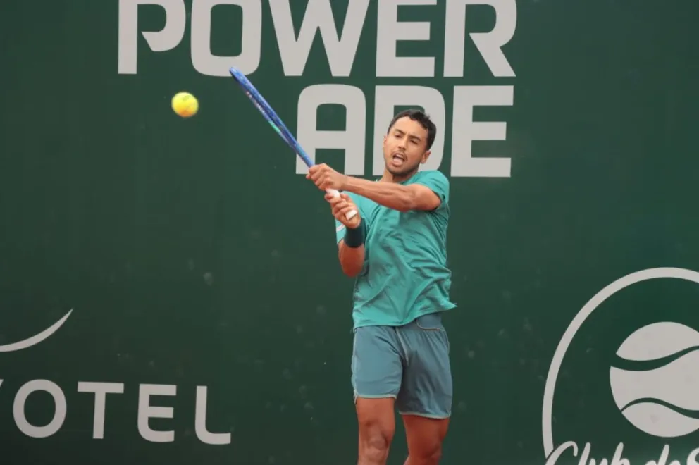 Dellien durante el compromiso final que tuvo en Santa Cruz. Foto. Bolivia Open