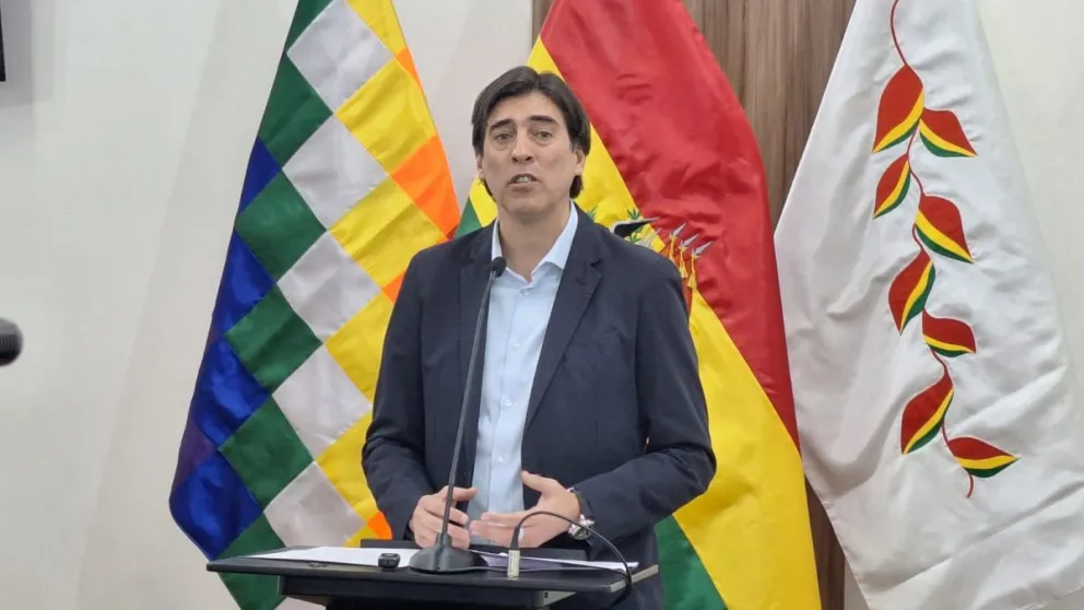 El ministro Mauricio Zamora se refiere al audio con el argentino Fernando Cerimedo. Foto: Visión 360
