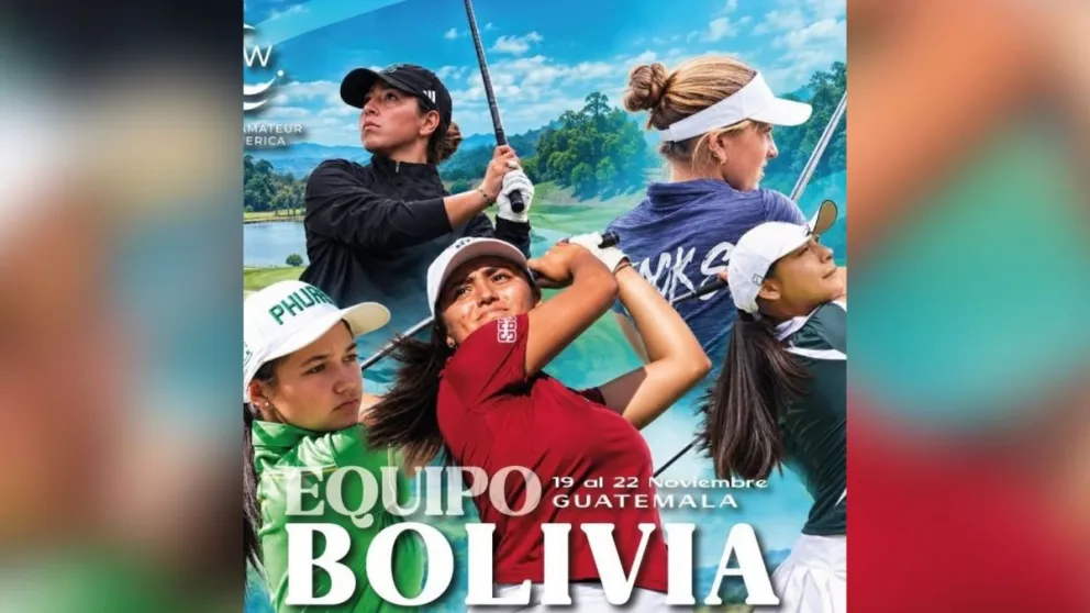 El equipo nacional que participará en Guatemala. Foto: Federación Boliviana de Golf.