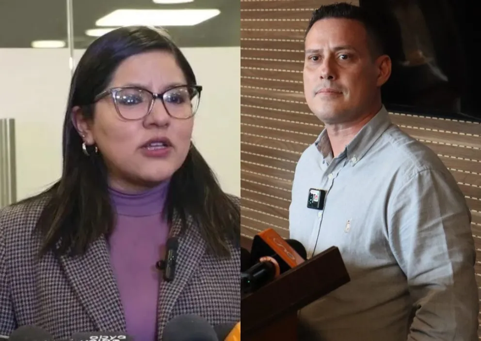 Los diputados de Libre, Lissa Claros y Rafael López. Foto: ABI y Rafael López/Facebook