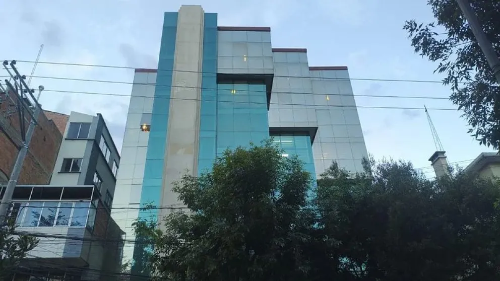 Oficinas de la  Agencia de Infraestructura y Equipamiento Médico de Bolivia (AISEM). Foto Red Uno