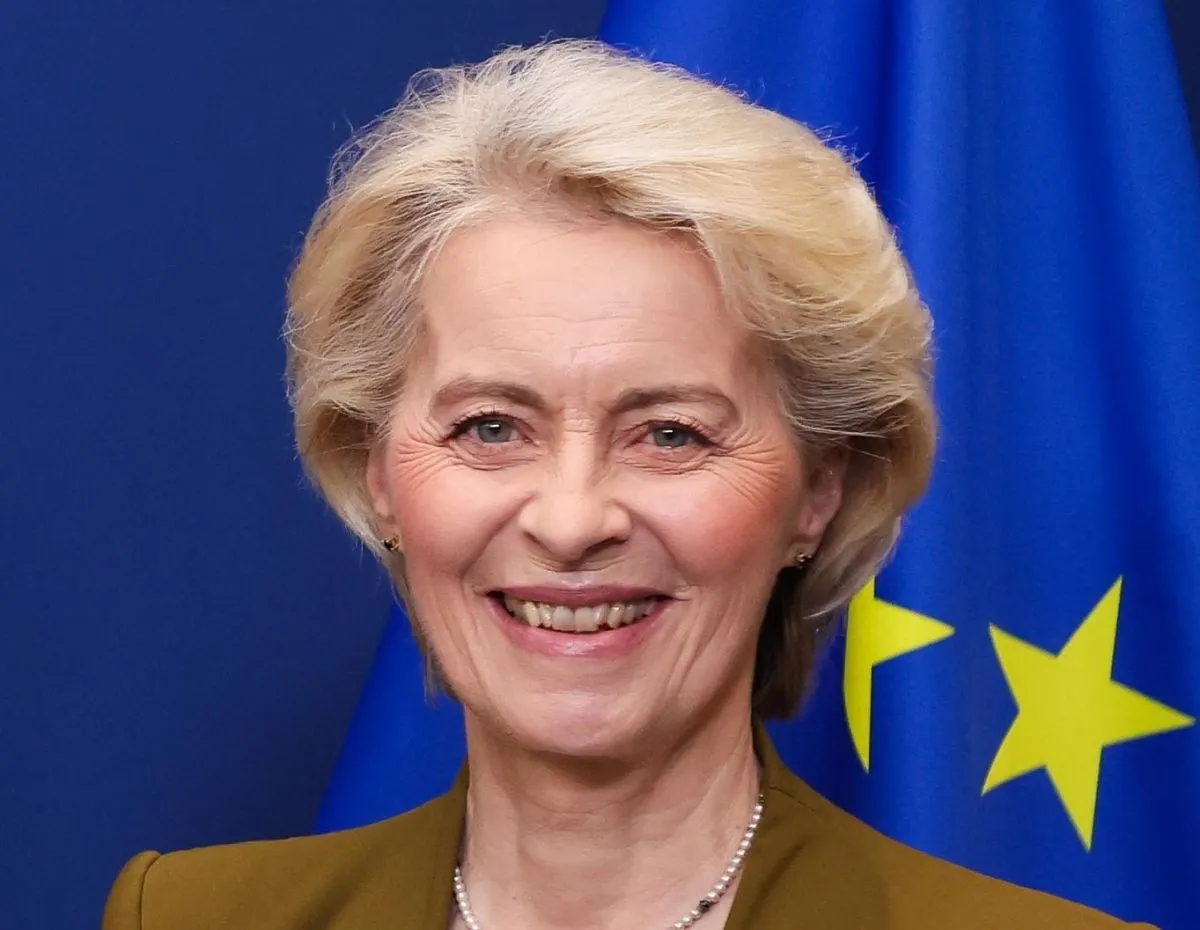 La presidenta de la Comisión Europea está 