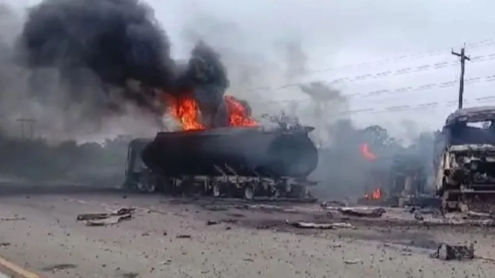 El accidente ocurrió cerca de un peaje. Foto: Red Uno
