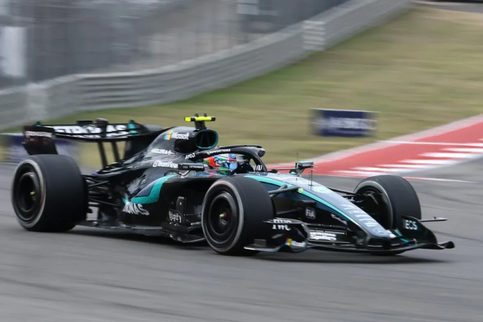 Antonelli compite en el Gran Premio de Estados Unidos. Foto: EFE.