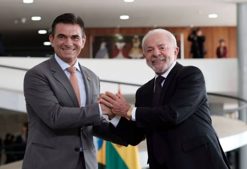 Rodrigo Paz y Lula Da Silva. Foto: RRSS