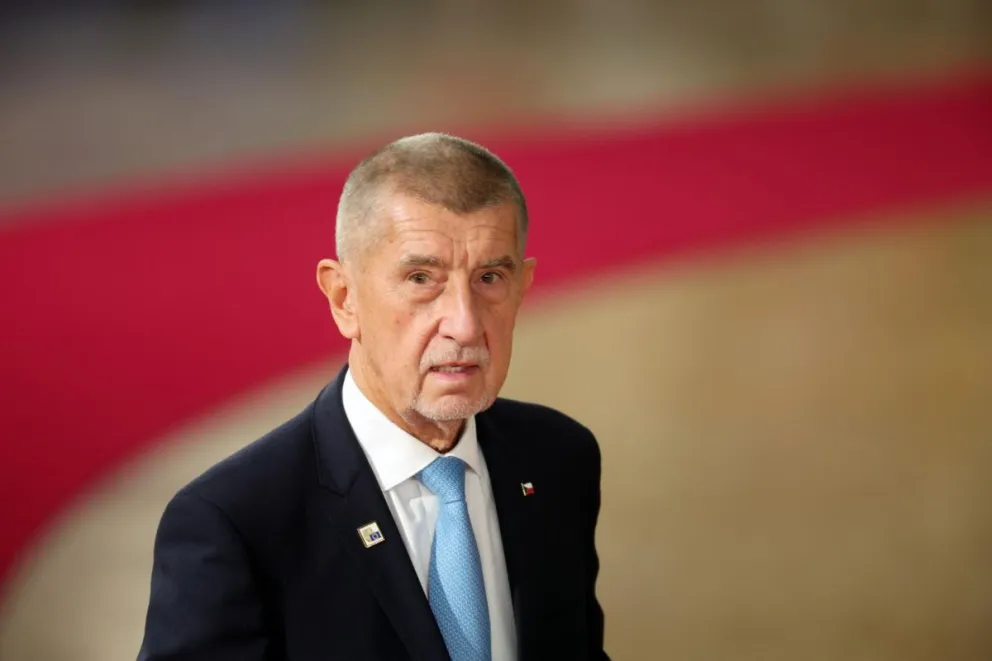 El primer ministro checo, Andrej Babis, el pasado 16 de octubre en una cumbre del Consejo Europeo en Bruselas, Bélgica. Foto: EFE