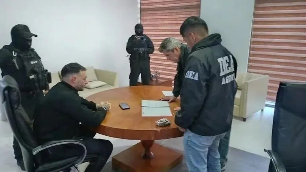 Sebastián Marset fue capturado el 13 de marzo en un operativo policial. Foto: Red Uno