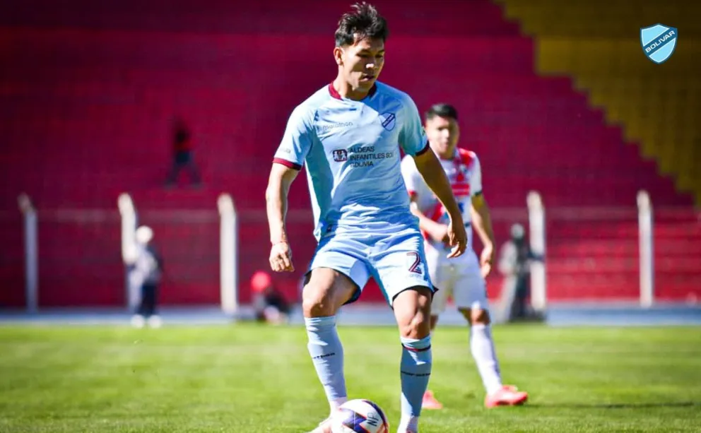 Jesús Sagredo durante el partido contra Nacional en Potosí. Foto: Club Bolívar.