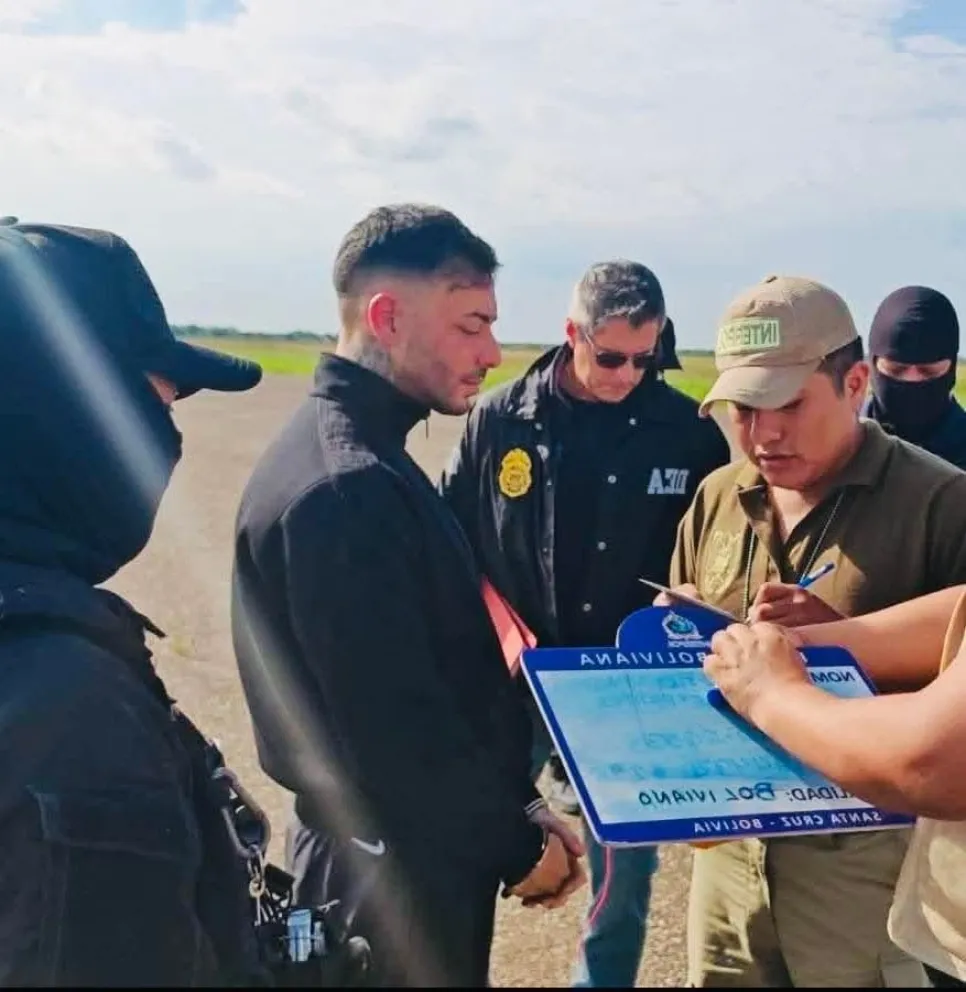 Sebastián Marset fue capturado en Santa Cruz, el 13 de marzo. Foto: DIR.COM